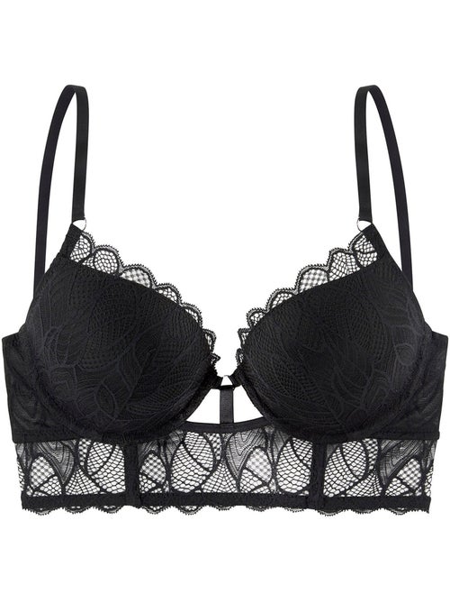 Soutien-gorge bustier push-up Alicia - Kiabi