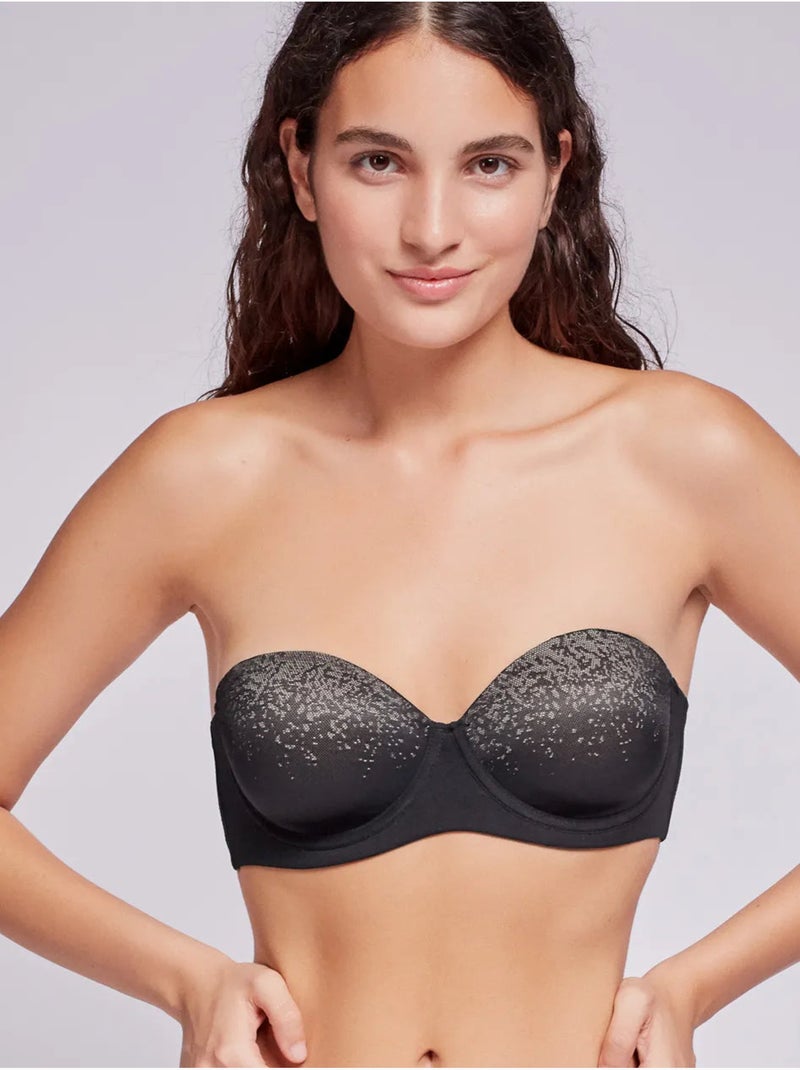 Soutien-gorge capacité amovible bonnets c, d et e Noir - Kiabi