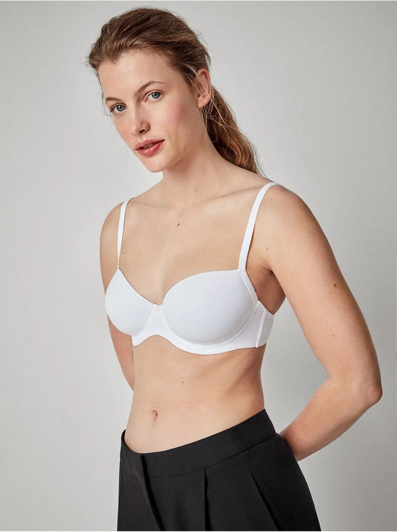 Soutien-gorge capacité bonnets c et d Blanc - Kiabi