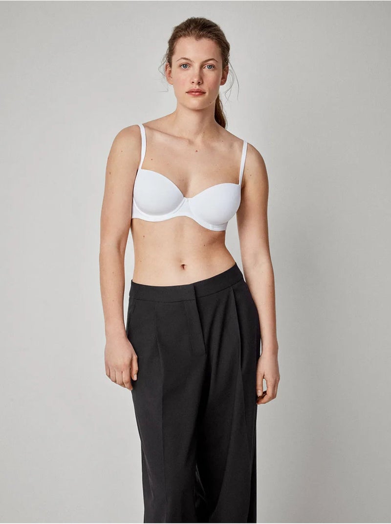 Soutien-gorge capacité bonnets c et d Blanc - Kiabi