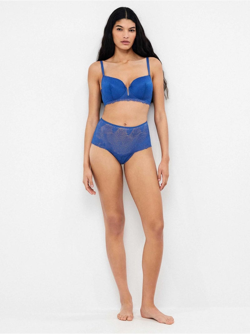 Soutien-gorge capacité coupe type bustier Bleu - Kiabi