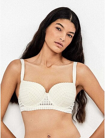 Soutien-gorge capacité de dentelle géométrique