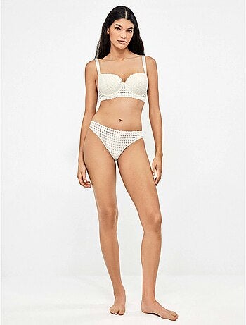 Soutien-gorge capacité de dentelle géométrique