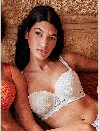Soutien-gorge capacité de dentelle géométrique