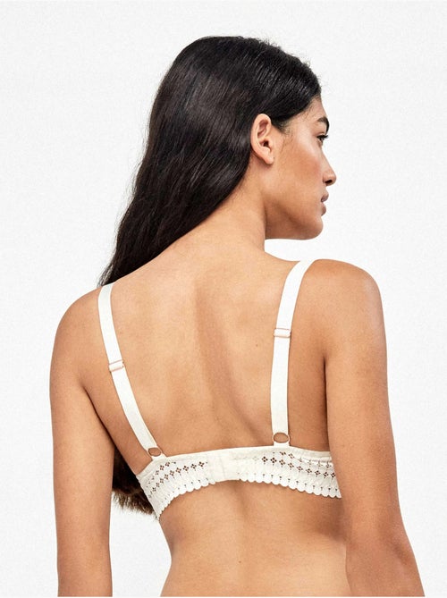 Soutien-gorge capacité de dentelle géométrique - Kiabi