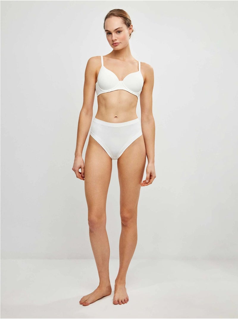 Soutien-gorge capacité effet réducteur de dos Blanc - Kiabi