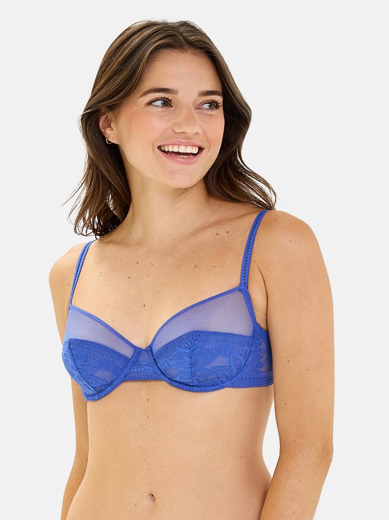 Soutien-gorge Céleste Billet Doux Bleu roi - Kiabi