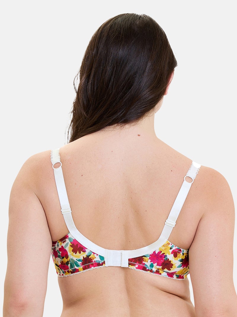 Soutien-gorge Célia Sans Complexe Blanc Rouge - Kiabi