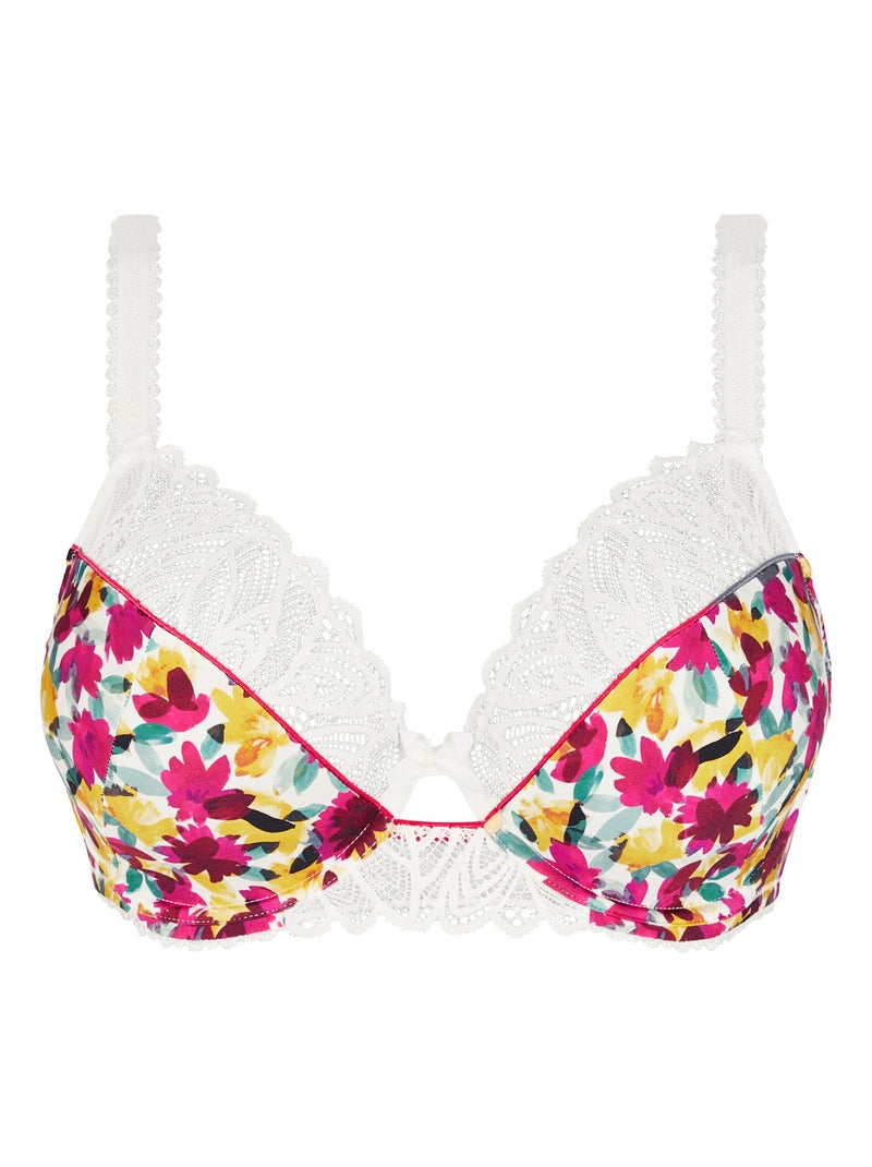Soutien-gorge Célia Sans Complexe Blanc Rouge - Kiabi