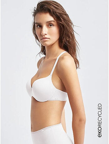 Soutien-gorge classique à bonnets continus en microfibre recyclée
