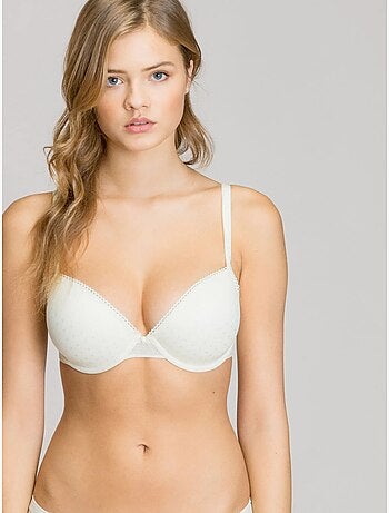Soutien-gorge classique avec armature et mousse en plumetis