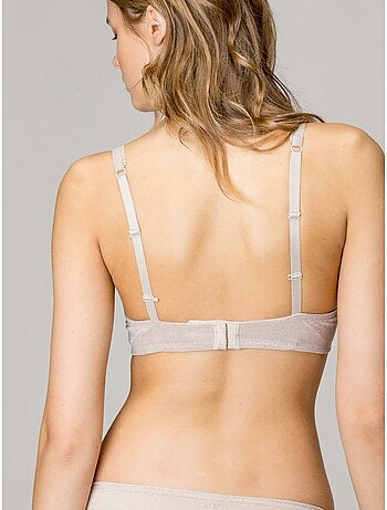 Soutien-gorge classique avec armature et mousse en plumetis