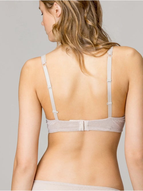 Soutien-gorge classique avec armature et mousse en plumetis - Kiabi
