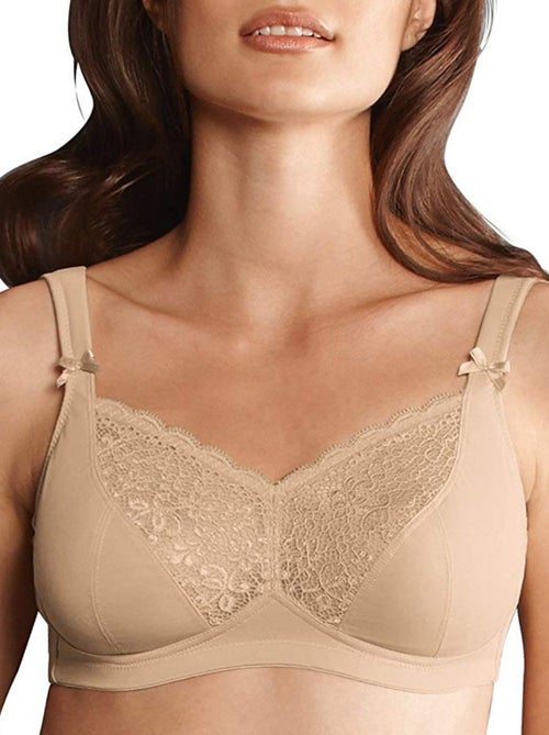 Soutien-gorge confort sans armature avec dentelle Havanna - Kiabi