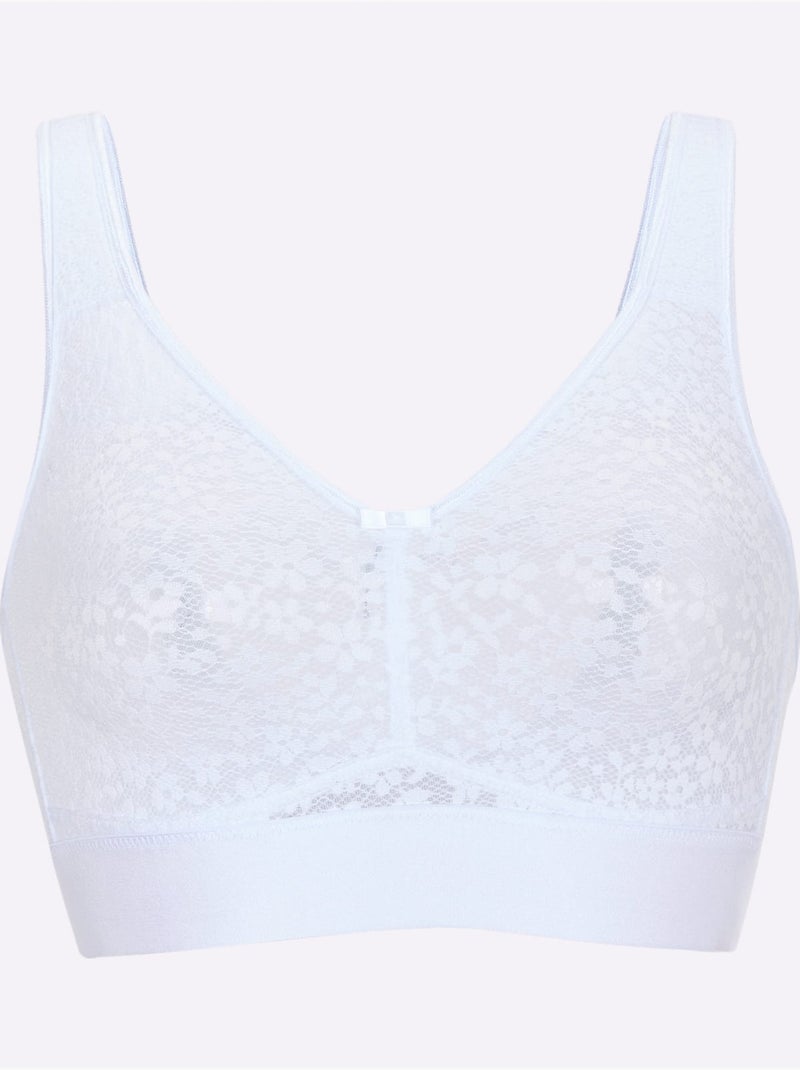 Soutien-gorge Confort Sans Armatures - Witt Blanc - Kiabi
