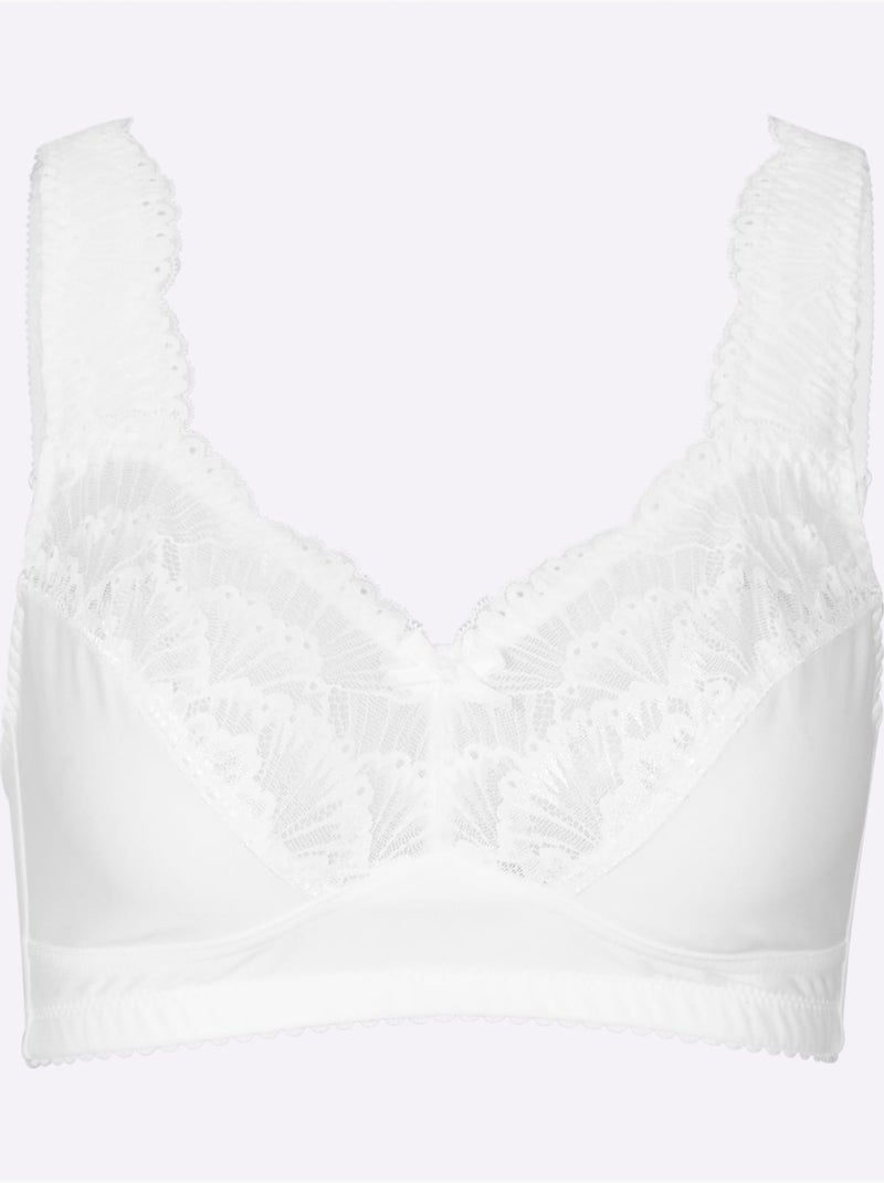 Soutien-gorge Confort Sans Armatures - Witt Blanc - Kiabi