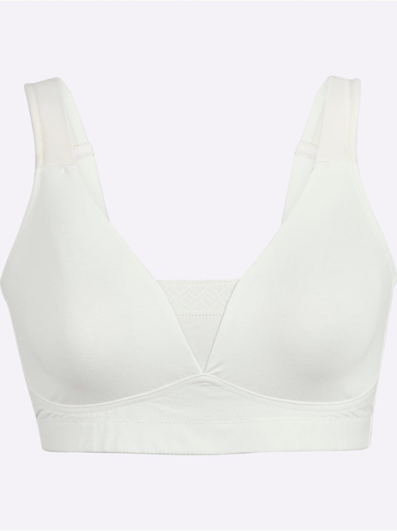 Soutien-gorge Confort Sans Armatures - Witt Blanc - Kiabi