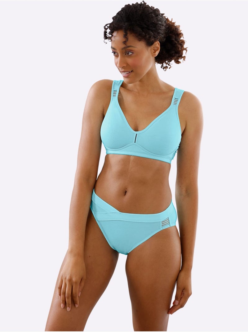 Soutien-gorge confort sans armatures - witt Bleu marine - Kiabi
