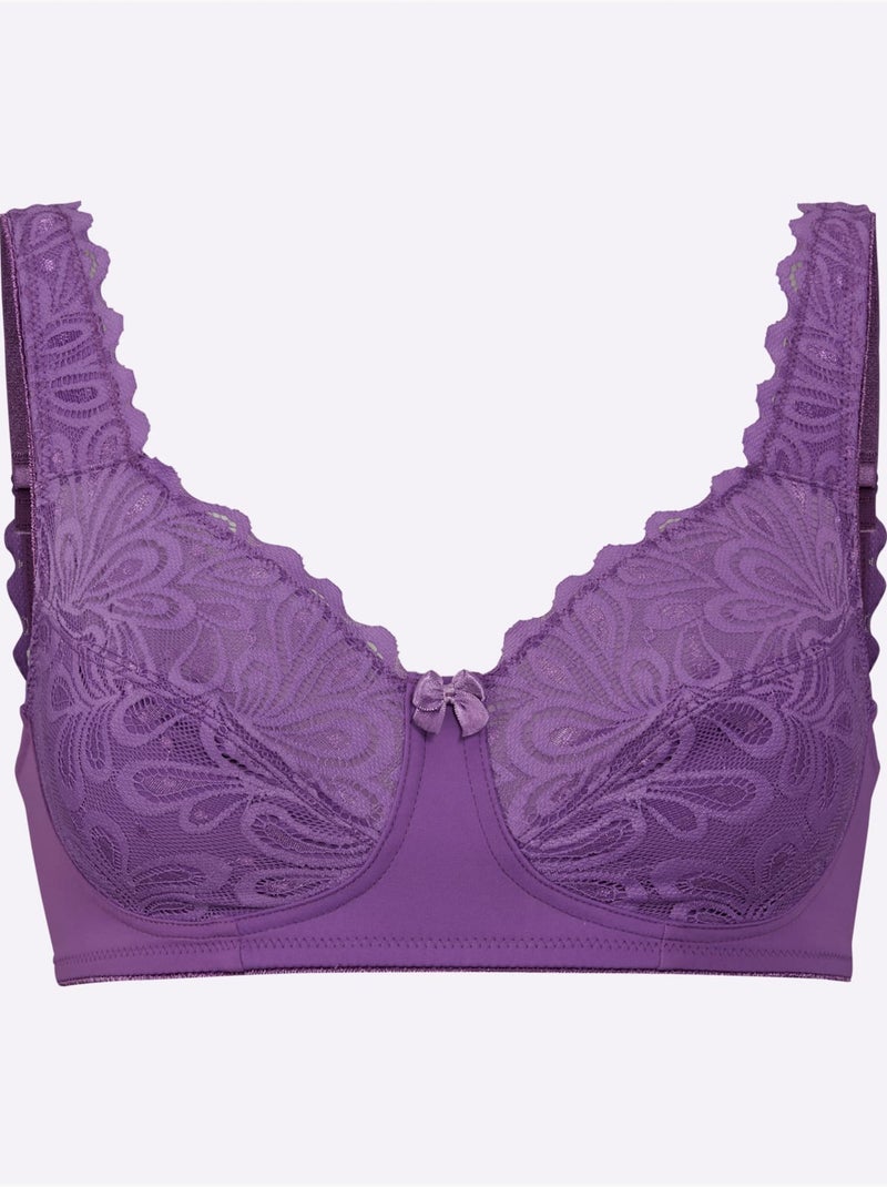 Soutien-gorge Confort Sans Armatures - Witt Mauve lilas - Kiabi