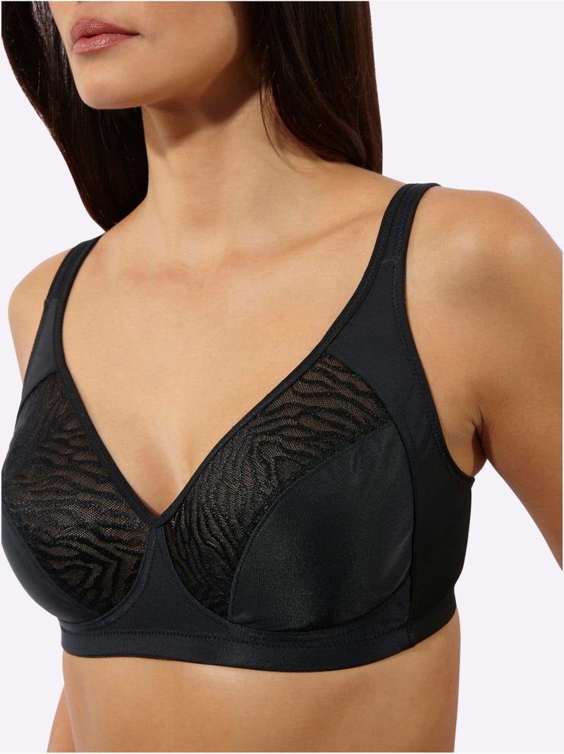 Soutien-gorge Confort Sans Armatures - Witt Noir - Kiabi