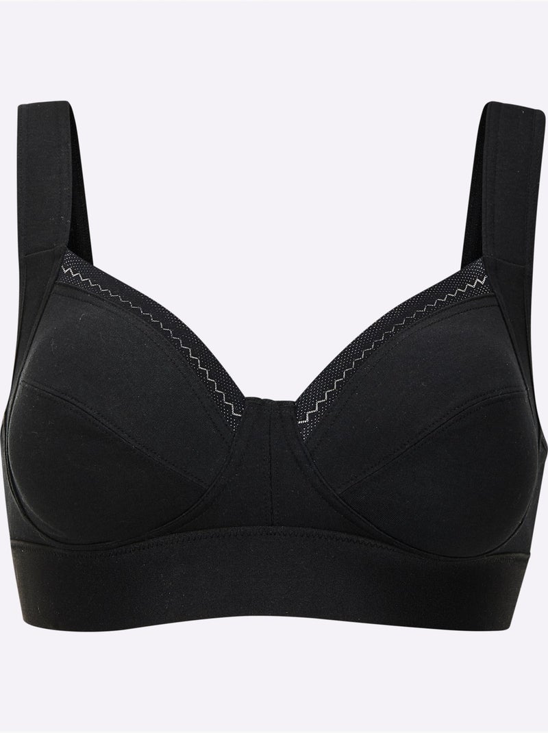 Soutien-gorge Confort Sans Armatures - Witt Noir - Kiabi