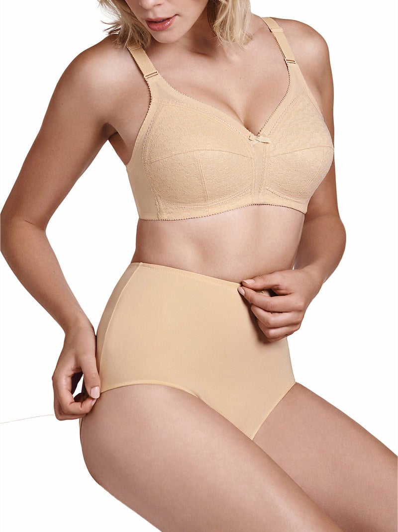 Soutien-gorge confort sans armatures Simona Beige - Kiabi