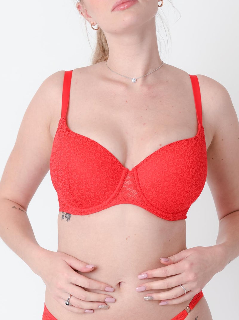 Soutien-gorge coques armatures Anna - RougeGorge Lingerie Rouge - Kiabi
