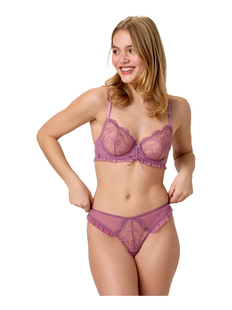 Soutien-gorge coques armatures COROLLE - Brigitte Bardot Lingerie Rose - Kiabi