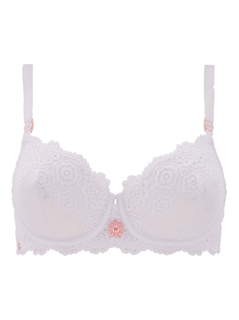 Soutien-gorge coques armatures ROSEE - Brigitte Bardot Lingerie Blanc - Kiabi