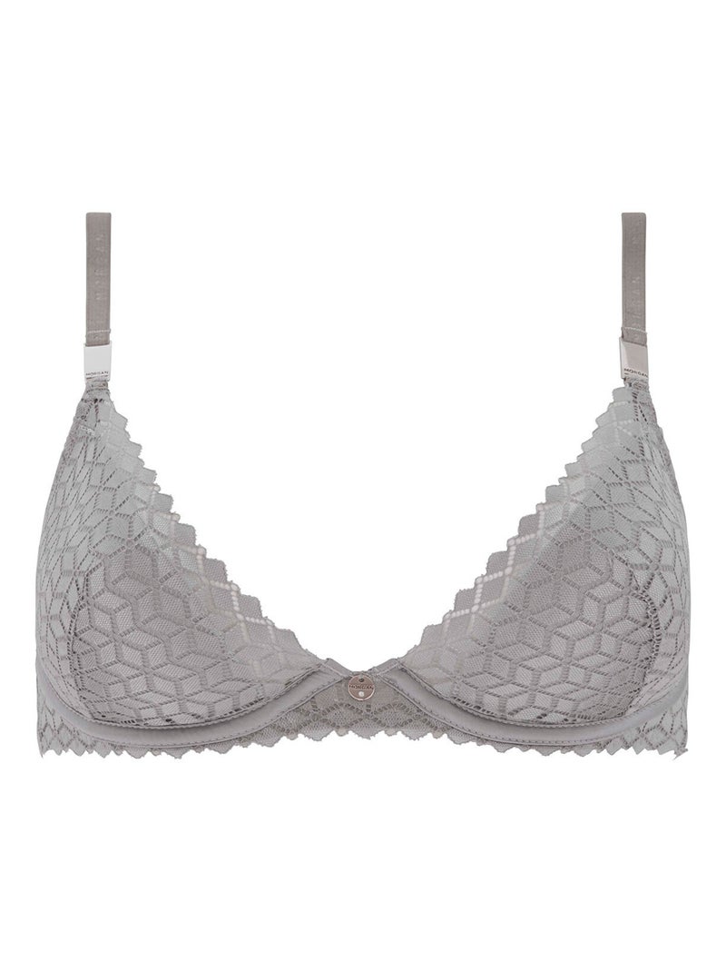 Soutien-gorge coques moulées CAROLINA - Morgan Lingerie Gris - Kiabi