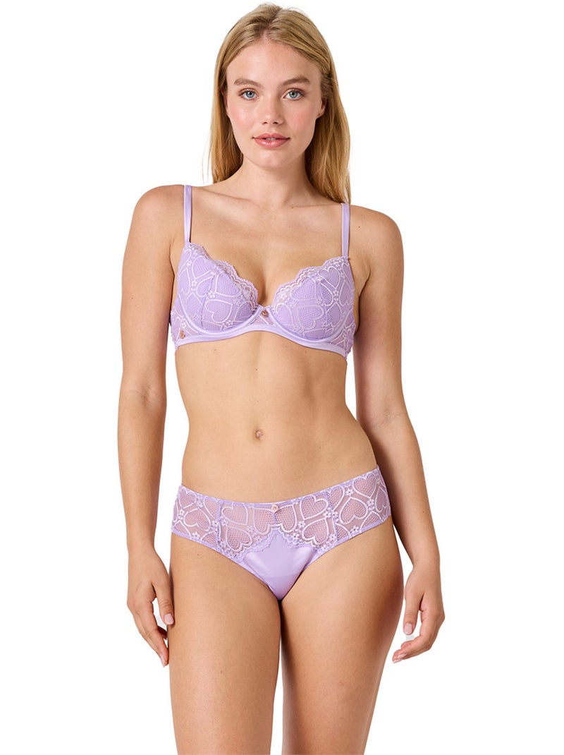 Soutien-gorge coques moulées CHANSON - Brigitte Bardot Lingerie Violet - Kiabi