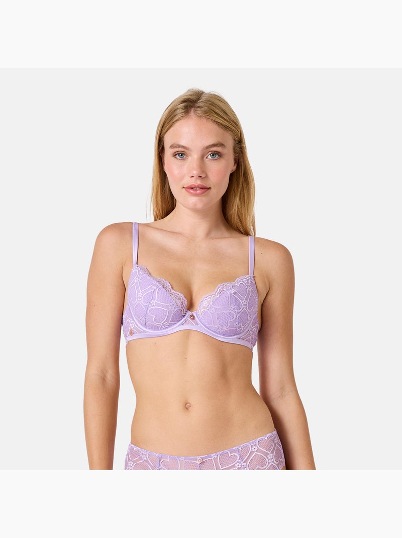 Soutien-gorge coques moulées CHANSON - Brigitte Bardot Lingerie Violet - Kiabi