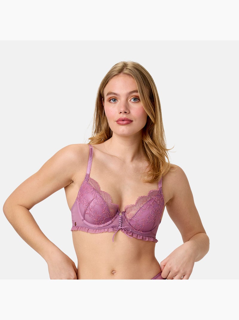 Soutien-gorge coques moulées COROLLE - Brigitte Bardot Lingerie Rose - Kiabi