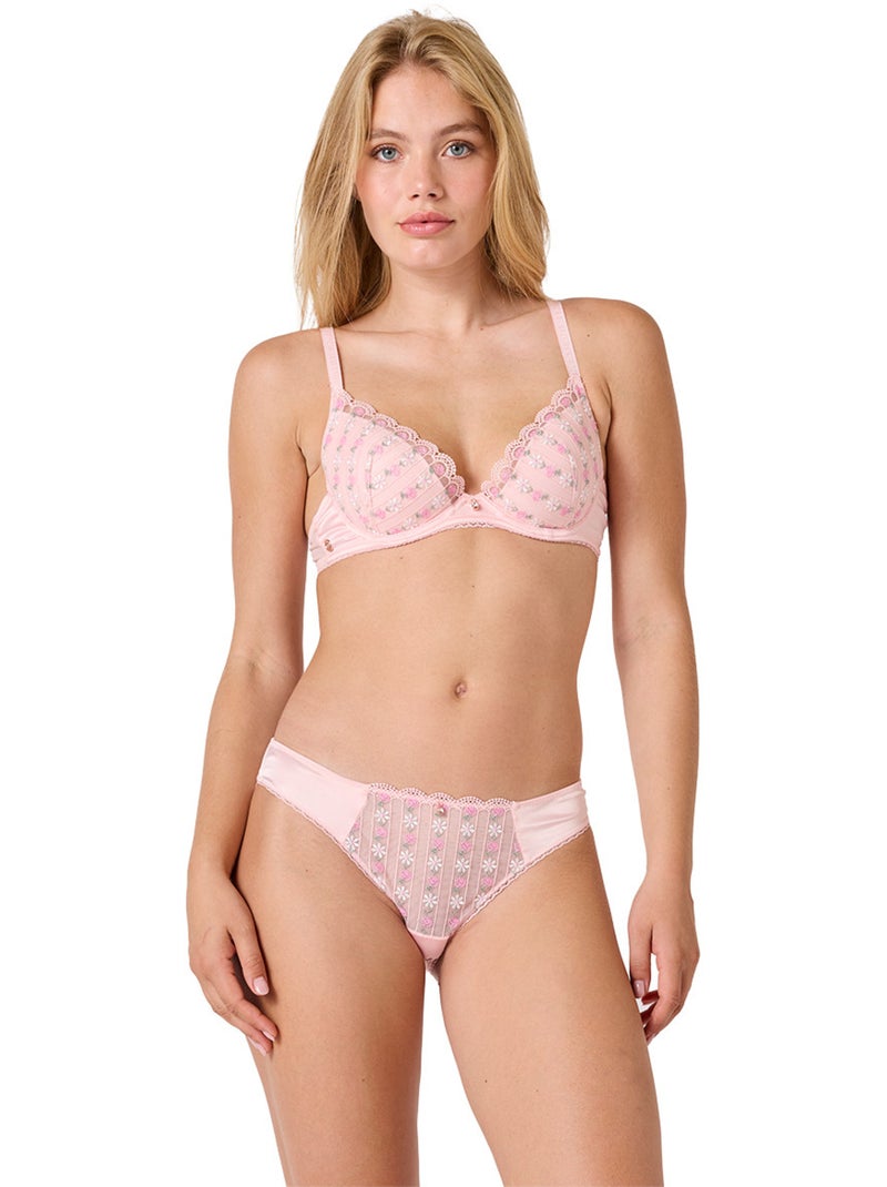 Soutien-gorge coques moulées FEERIQUE - Brigitte Bardot Lingerie Rose - Kiabi