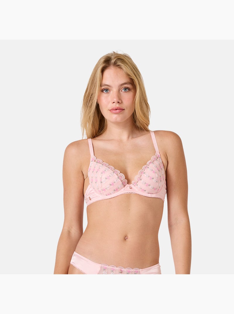 Soutien-gorge coques moulées FEERIQUE - Brigitte Bardot Lingerie Rose - Kiabi