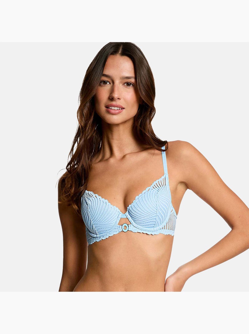 Soutien-gorge coques moulées GARANCE - Morgan Lingerie Bleu - Kiabi
