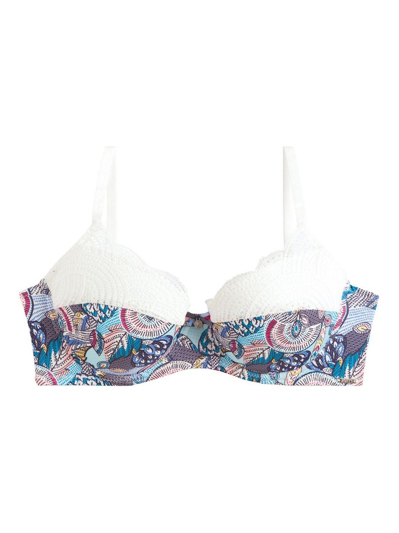 Soutien-gorge coques moulées ICELAND - Pomm'Poire Bleu - Kiabi