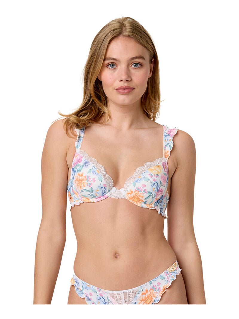Soutien-gorge coques moulées JARDIN - Brigitte Bardot Lingerie Blanc - Kiabi
