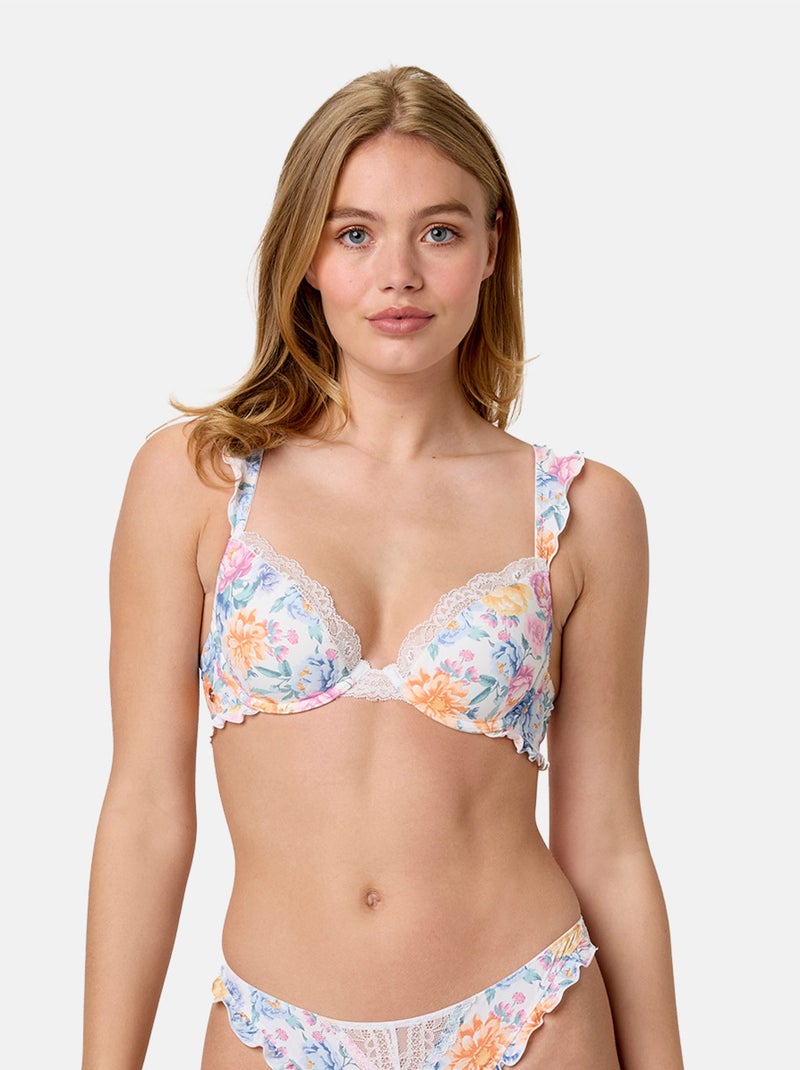 Soutien-gorge coques moulées JARDIN - Brigitte Bardot Lingerie Blanc - Kiabi