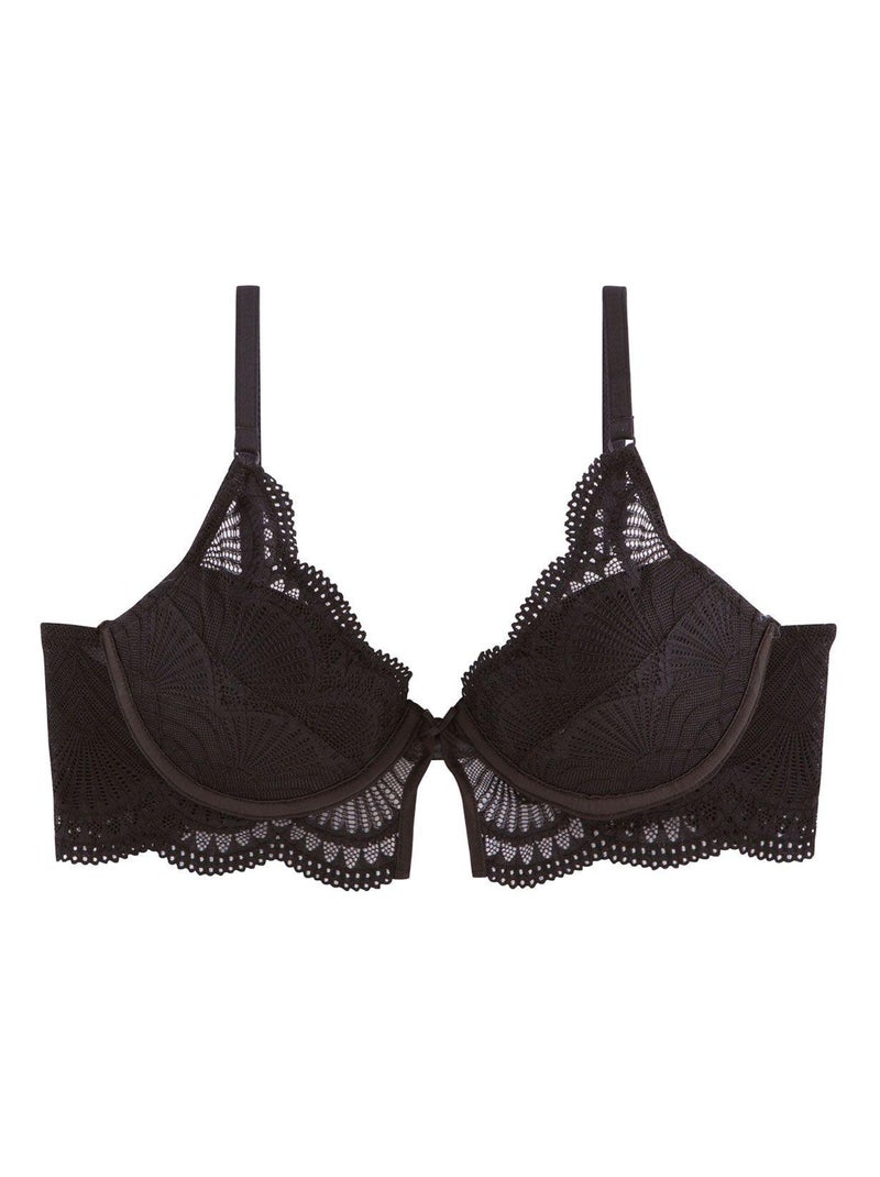Soutien-gorge coques moulées KISS KISS - Pomm'Poire Noir - Kiabi