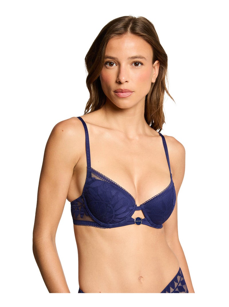 Soutien-gorge coques moulées LINA - Morgan Lingerie Bleu - Kiabi