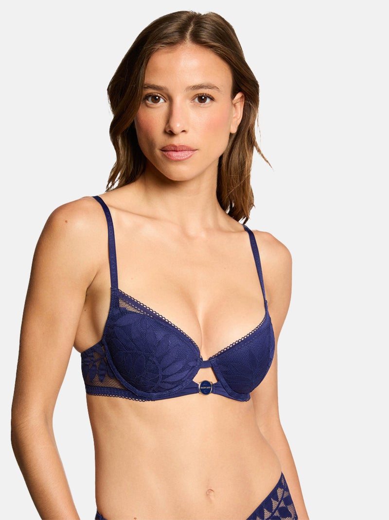 Soutien-gorge coques moulées LINA - Morgan Lingerie Bleu - Kiabi