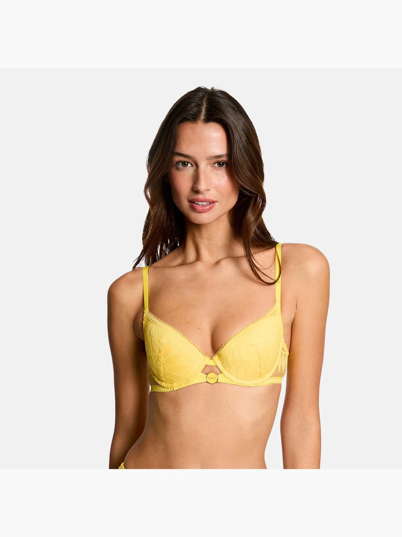 Soutien-gorge coques moulées LINA - Morgan Lingerie Jaune - Kiabi