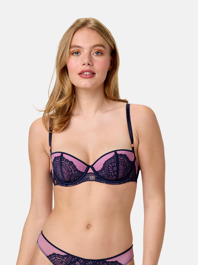 Soutien-gorge coques moulées NECTAR - Brigitte Bardot Lingerie Bleu - Kiabi