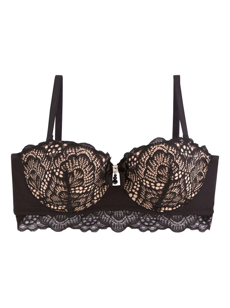 Soutien-gorge coques moulées ROOF TOP - Pomm'Poire Noir - Kiabi