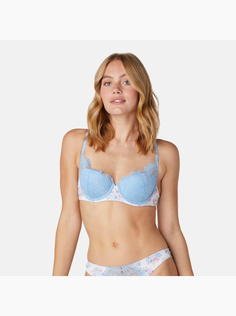 Soutien-gorge coques moulées SWING - Brigitte Bardot Lingerie Bleu - Kiabi