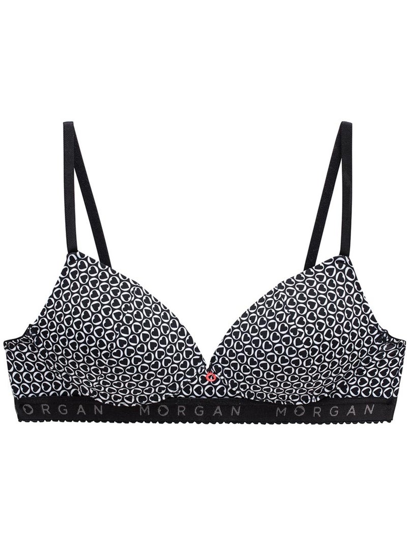 Soutien-gorge coques souples en microfibre GABY - Morgan Junior Noir - Kiabi