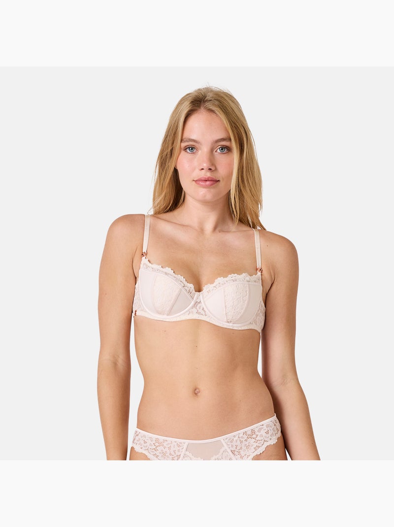 Soutien-gorge coques SYMPHONIE - Brigitte Bardot Lingerie Beige - Kiabi