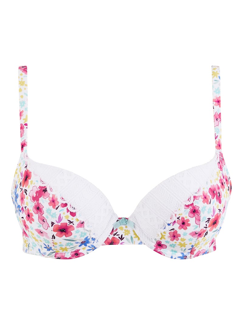 Soutien-gorge coques Talentueuse Billet Doux Blanc Rose Bleu - Kiabi