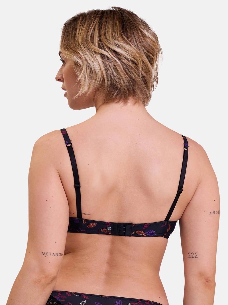 Soutien-gorge coques Talentueuse Billet Doux Noir Orange Bleu - Kiabi